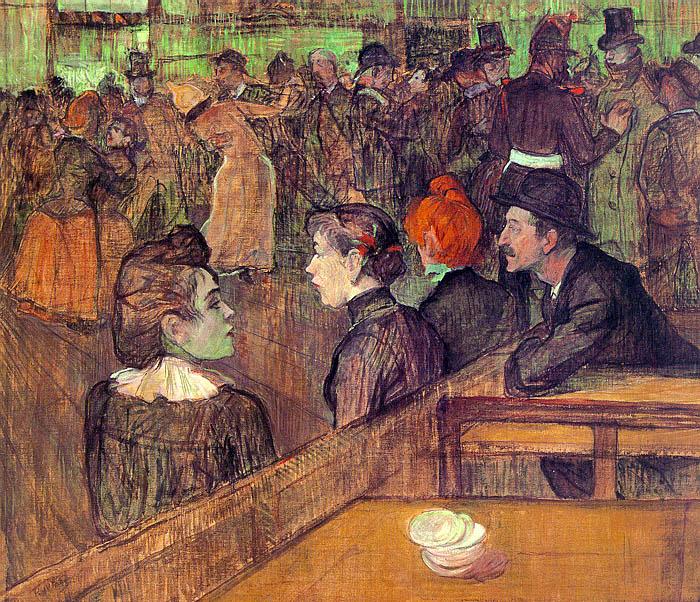  Henri  Toulouse-Lautrec At the Moulin de la Galette